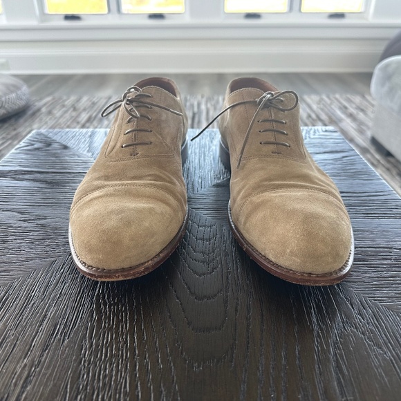 HUGO BOSS Suede Brown/Tan Shoes (Size 9.5) - Picture 1 of 7